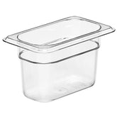 Cambro Clear 1/9 Polycarbonate Gastronorm Pan 0.85L